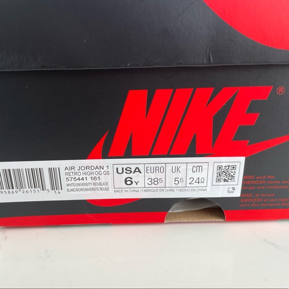 Air Jordan 1 Retro High OG GS ‘Heritage’
Youth 6 / Womens 7.5 - Picture 5 of 5